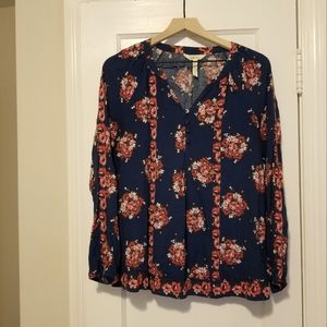 Matilda Jane blue and floral blouse